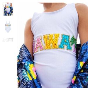 LOLA + The Boys Hawaii Beaded Swimsuit NWT